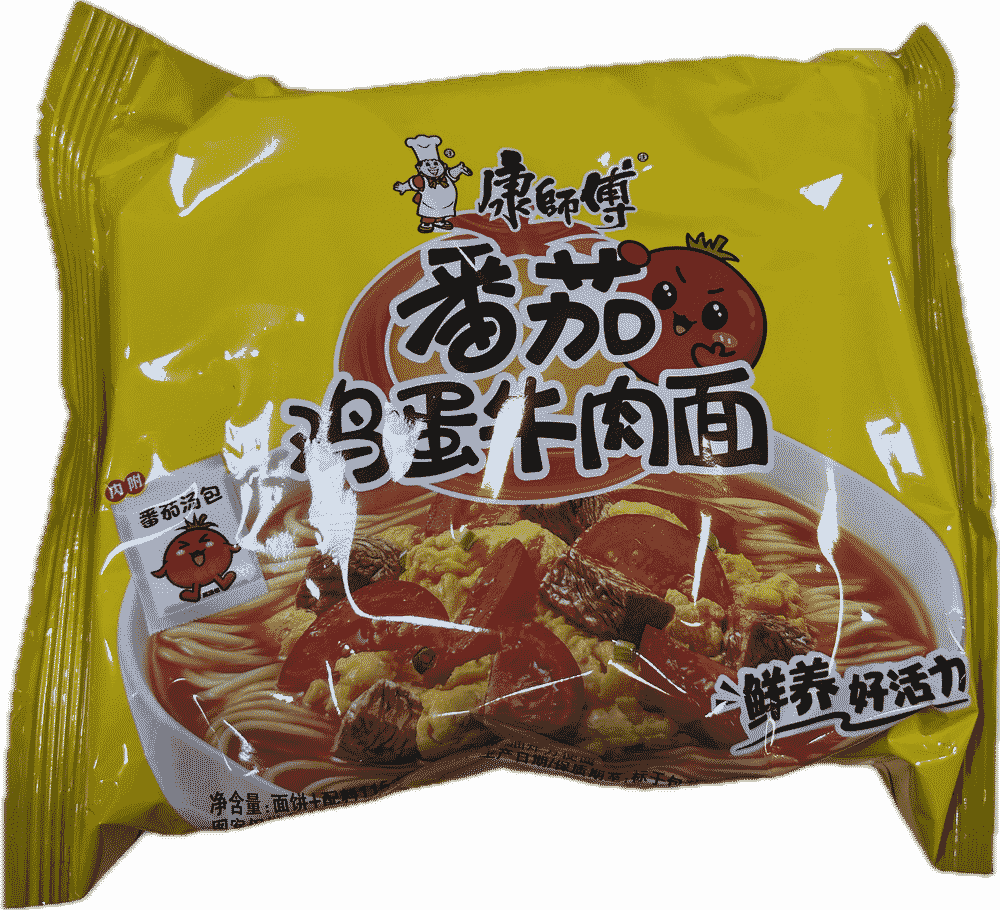 康师傅番茄鸡蛋牛肉面(袋)