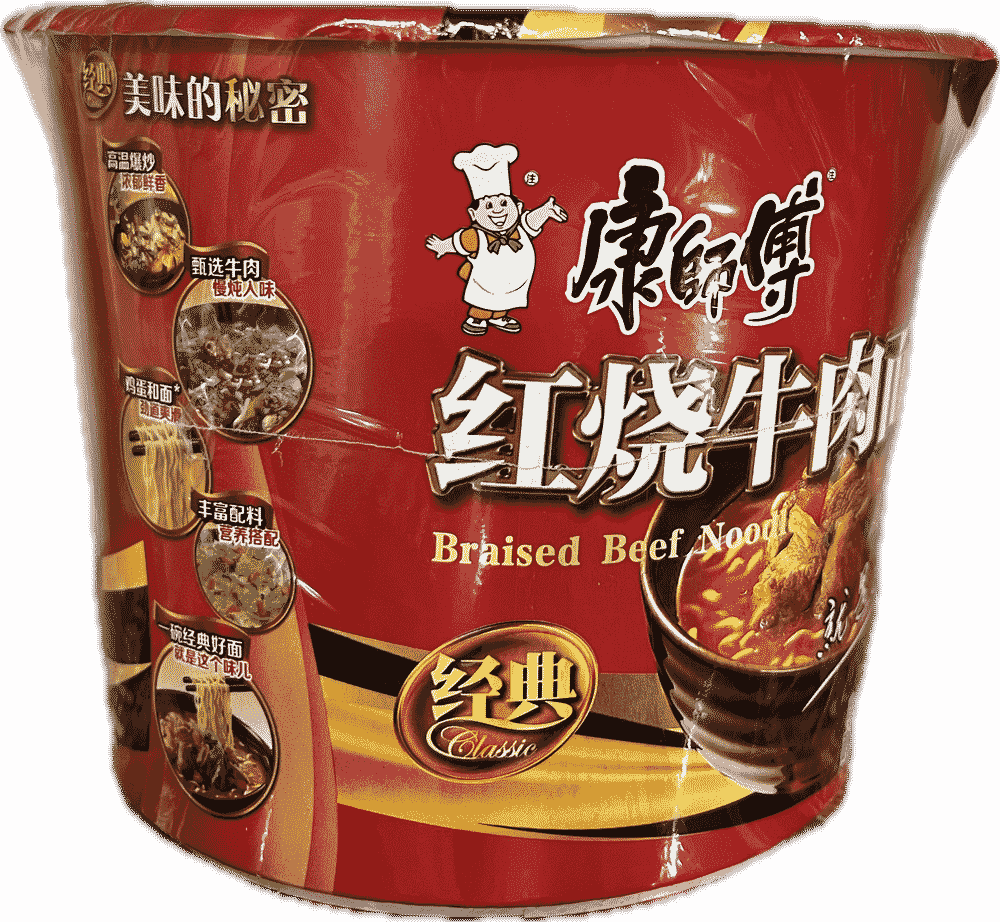 康师傅红烧牛肉面(桶)