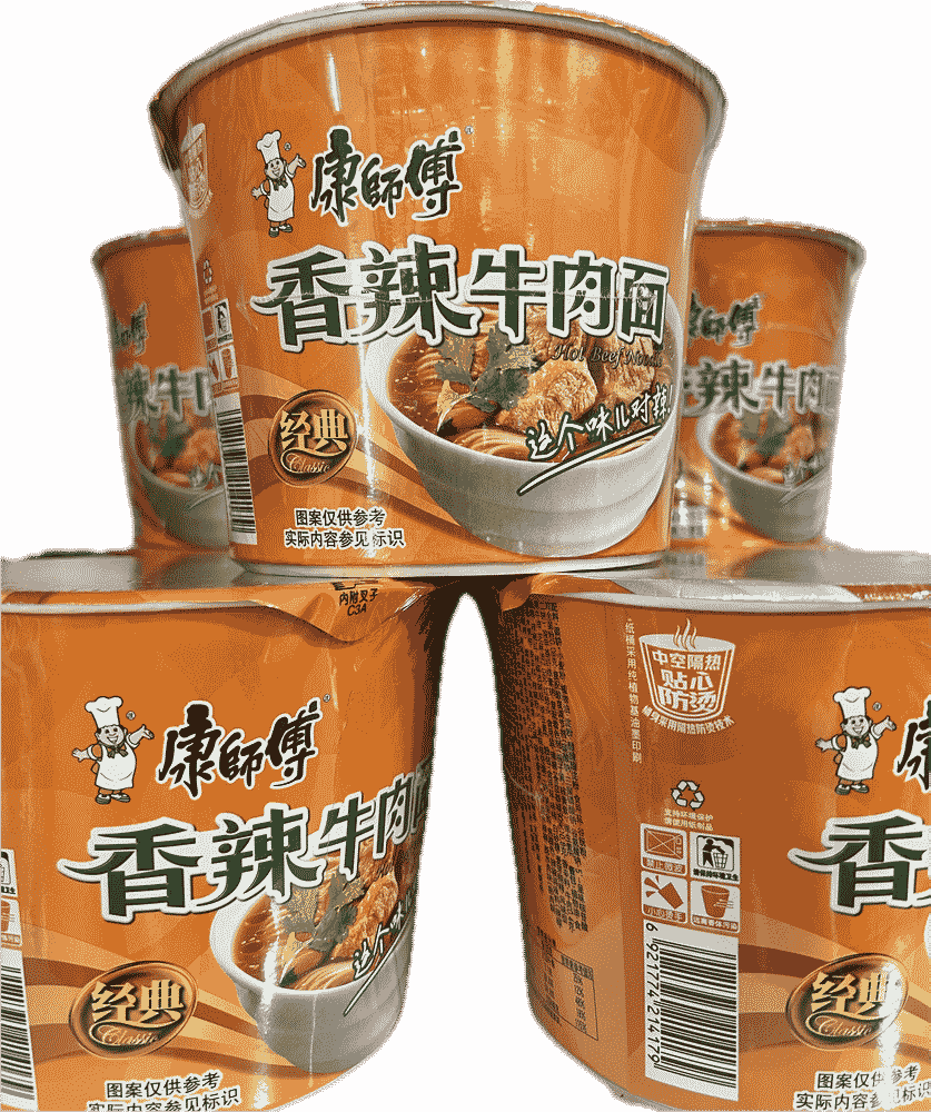 康师傅香辣牛肉面(桶)